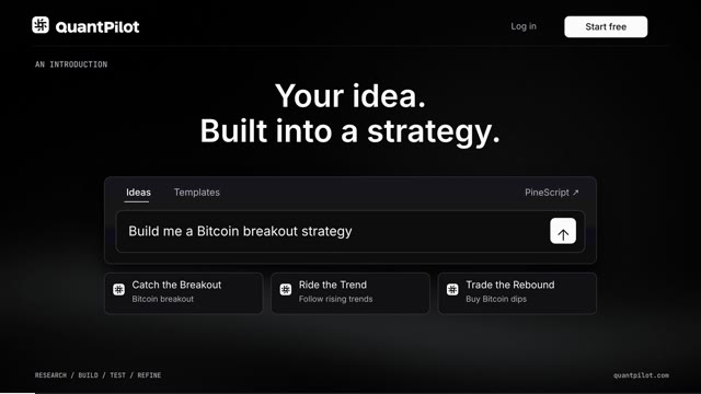 A frame from An introduction to QuantPilot